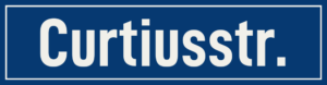 Straßenschild Curtiusstraße