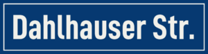 Straßenschild Dahlhauser Straße