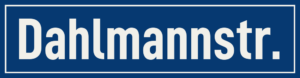 Straßenschild Dahlmannstraße