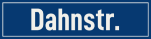 Straßenschild Dahnstraße