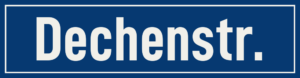 Straßenschild Dechenstraße