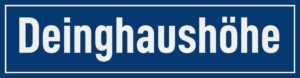 Straßenschild Deinghaushöhe