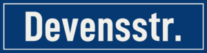 Straßenschild Devensstraße