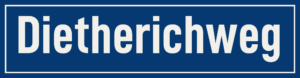 Straßenschild Dietherichweg