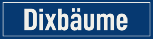 Straßenschild Dixbäume