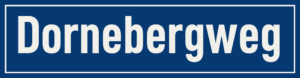 Straßenschild Dornebergweg