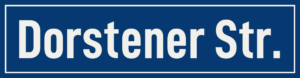 Straßenschild Dorstener Straße