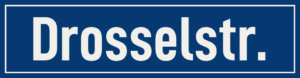 Straßenschild Drosselstraße