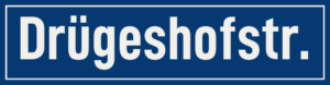 Straßenschild Drügeshofstraße