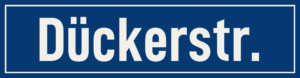 Straßenschild Dückerstraße