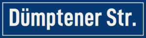 Straßenschild Dümptener Straße