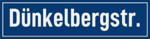 Straßenschild Dünkelbergstraße