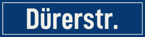 Straßenschild Dürerstraße