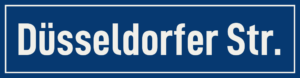 Straßenschild Düsseldorfer Straße
