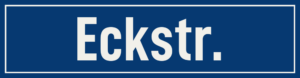 Straßenschild Eckstraße