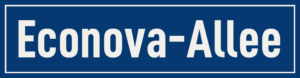 Straßenschild Econova-Allee