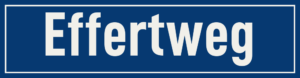 Straßenschild Effertweg
