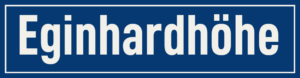 Straßenschild Eginhardhöhe