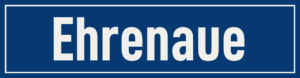 Straßenschild Ehrenaue