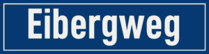 Straßenschild Eibergweg