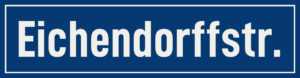 Straßenschild Eichendorffstraße