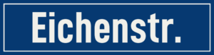 Straßenschild Eichenstraße