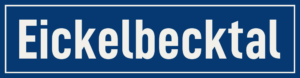 Straßenschild Eickelbecktal