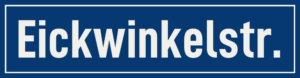 Straßenschild Eickwinkelstraße