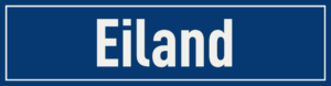 Straßenschild Eiland