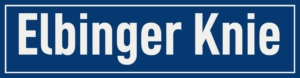 Straßenschild Elbinger Knie