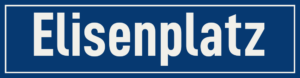 Straßenschild Elisenplatz