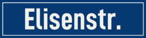 Straßenschild Elisenstraße