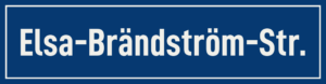 Straßenschild Elsa-Brändström-Straße
