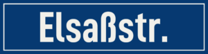 Straßenschild Elsaßstraße