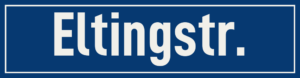 Straßenschild Eltingstraße