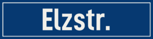 Straßenschild Elzstraße