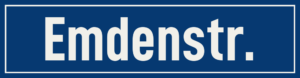 Straßenschild Emdenstraße