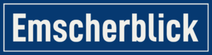 Straßenschild Emscherblick