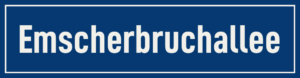 Straßenschild Emscherbruchallee