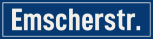 Straßenschild Emscherstraße