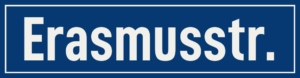Straßenschild Erasmusstraße