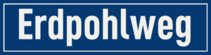 Straßenschild Erdpohlweg