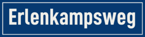 Straßenschild Erlenkampsweg