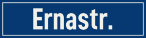Straßenschild Ernastraße