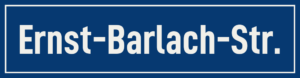 Straßenschild Ernst-Barlach-Straße