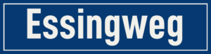 Straßenschild Essingweg