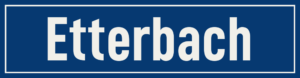 Straßenschild Etterbach
