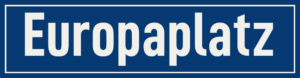Straßenschild Europaplatz