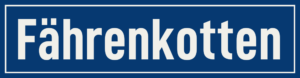 Straßenschild Fährenkotten