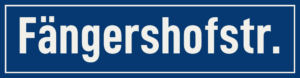 Straßenschild Fängershofstraße